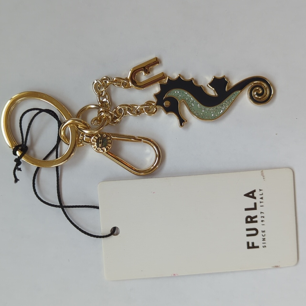 FURLA Seahorse Bag Charm NWT